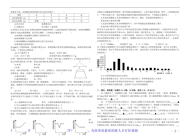 八年级竞赛测试卷.doc_第2页