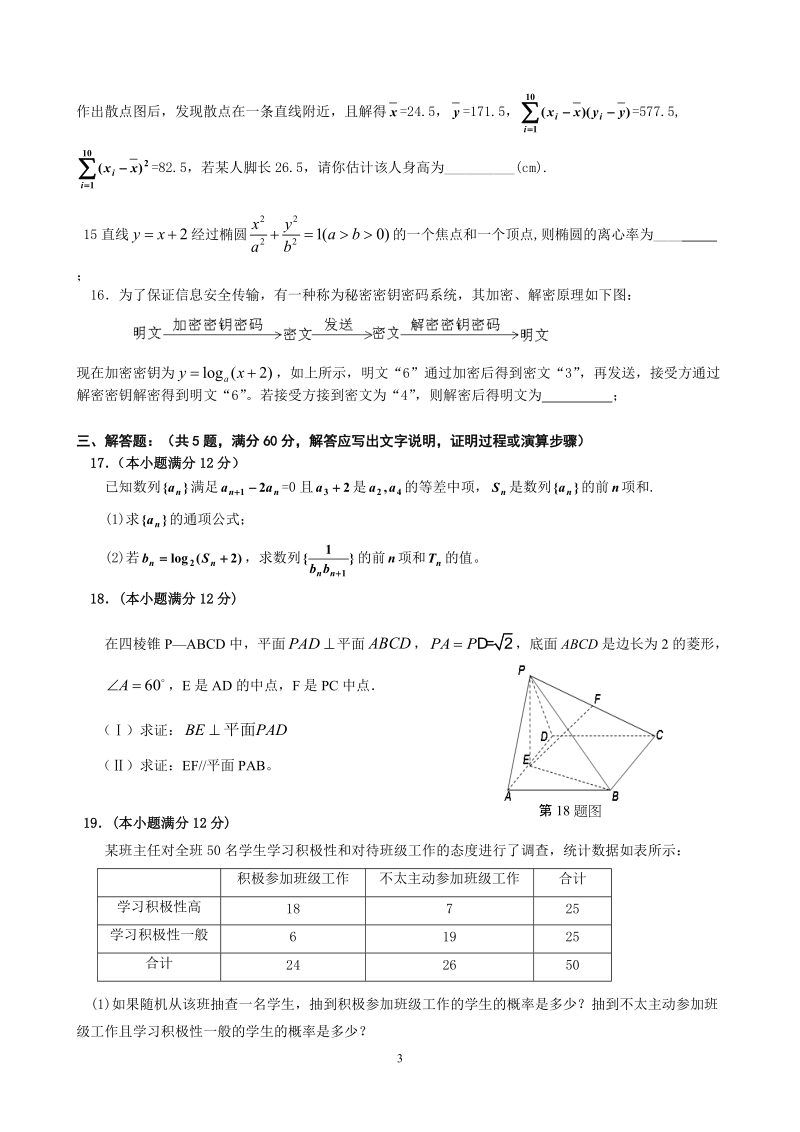 2011年高三数学第一次月考考试文科.doc_第3页