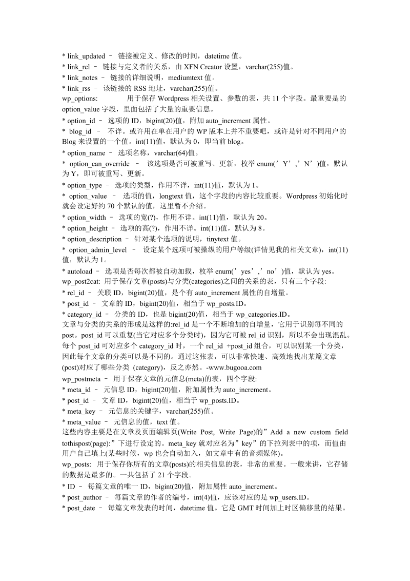 全面解析wordpress数据库表.doc_第3页