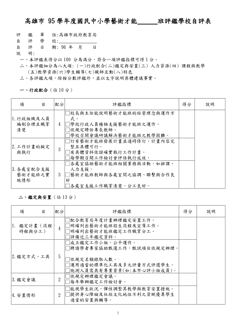 95学年度国民中小学艺术才能.doc_第1页