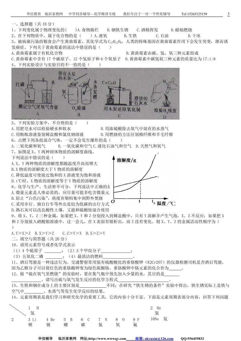 2006--2011年临沂市中考化学试题解析.doc_第3页