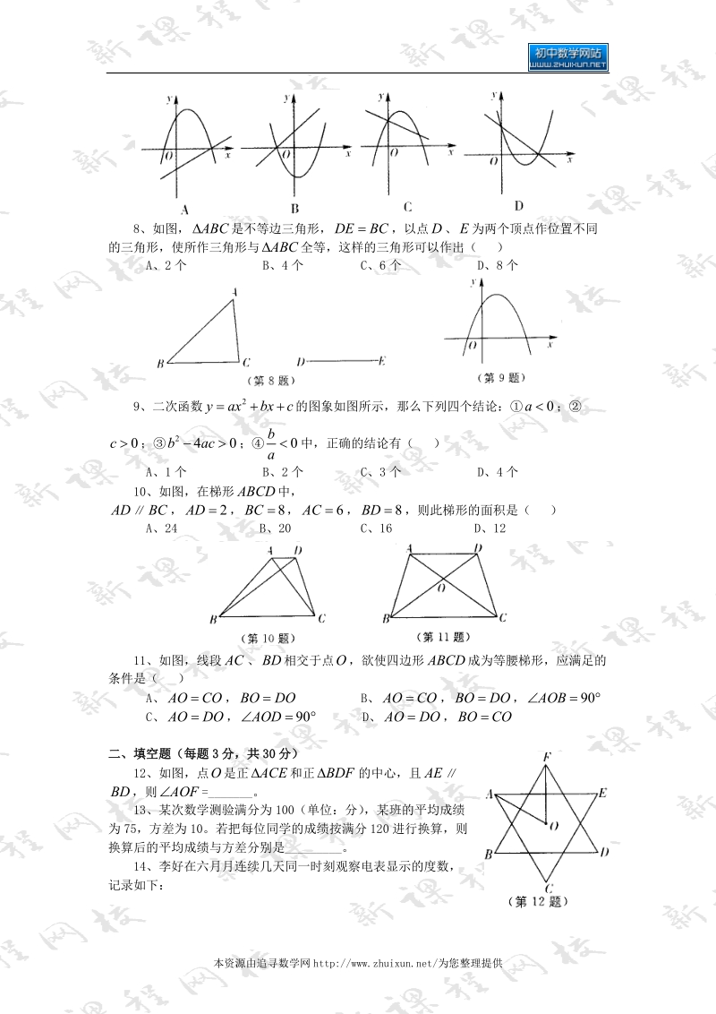 中考数学全真模拟试题(11).doc_第2页