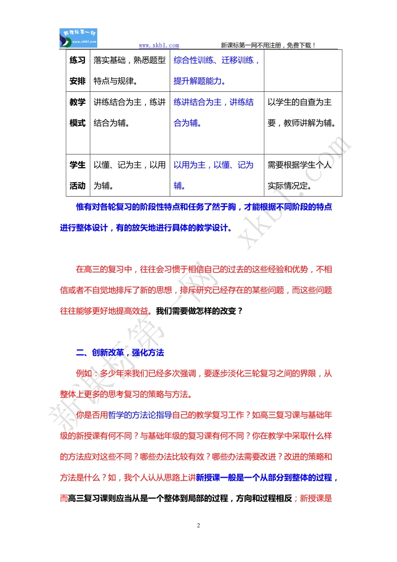 对2011届高三复习的几点建议.doc_第2页