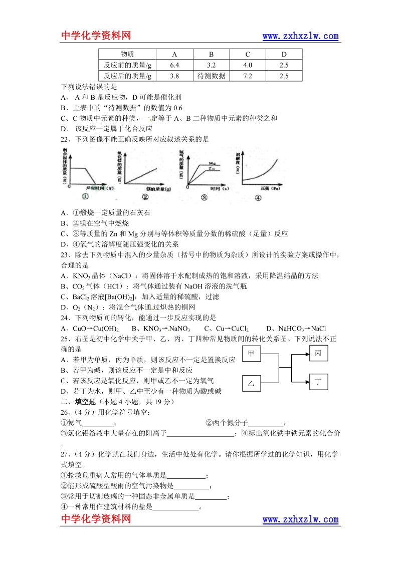 甘肃省兰州市2011年中考化学试题.doc_第3页