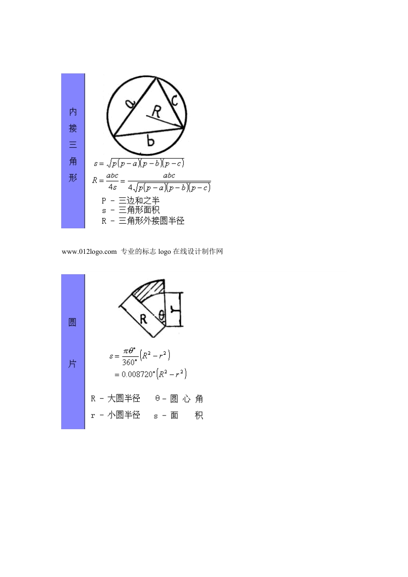 各种图形计算公式大全.doc_第2页