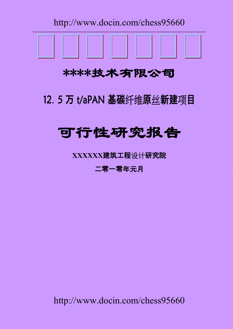 年产12.5万吨pan基碳纤维原丝建设项目可行性研究报告.doc_第1页