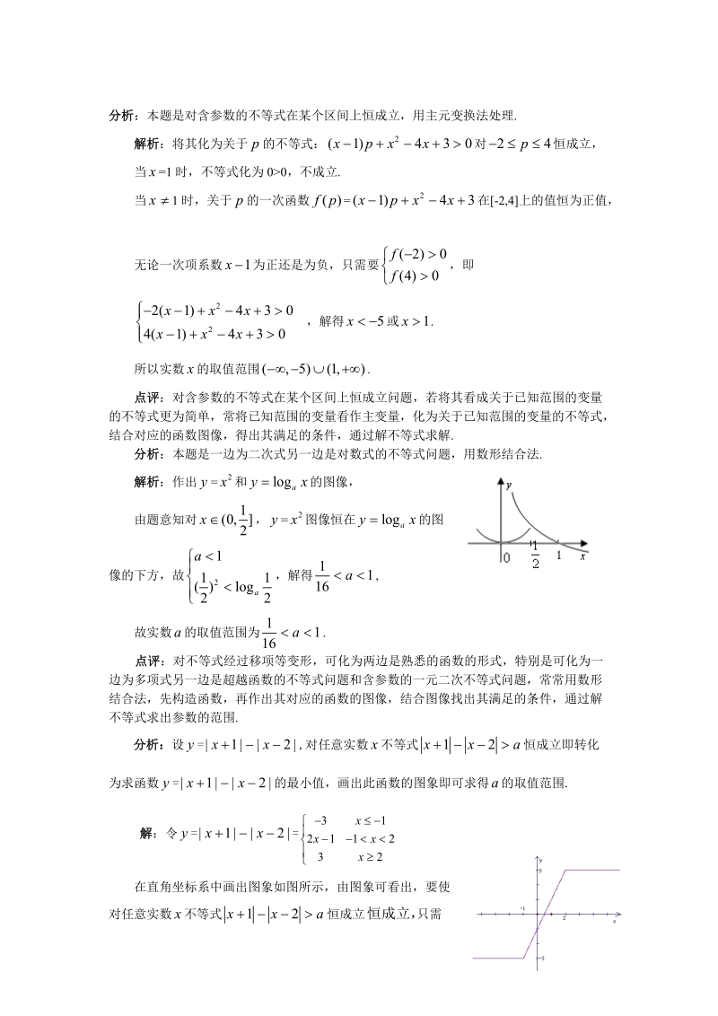 高考数学_含参数恒成立不等式练习.doc_第2页