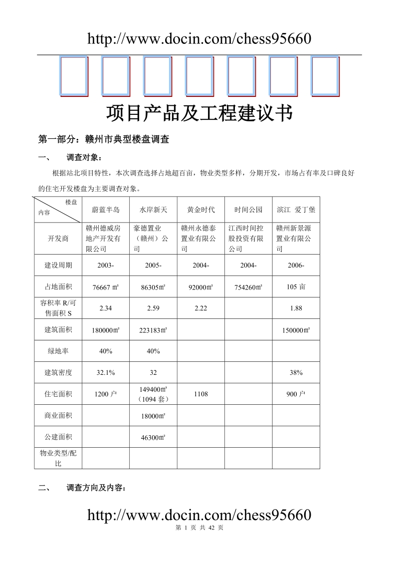 赣州市地产工程部项目产品及工程建议书.doc_第1页