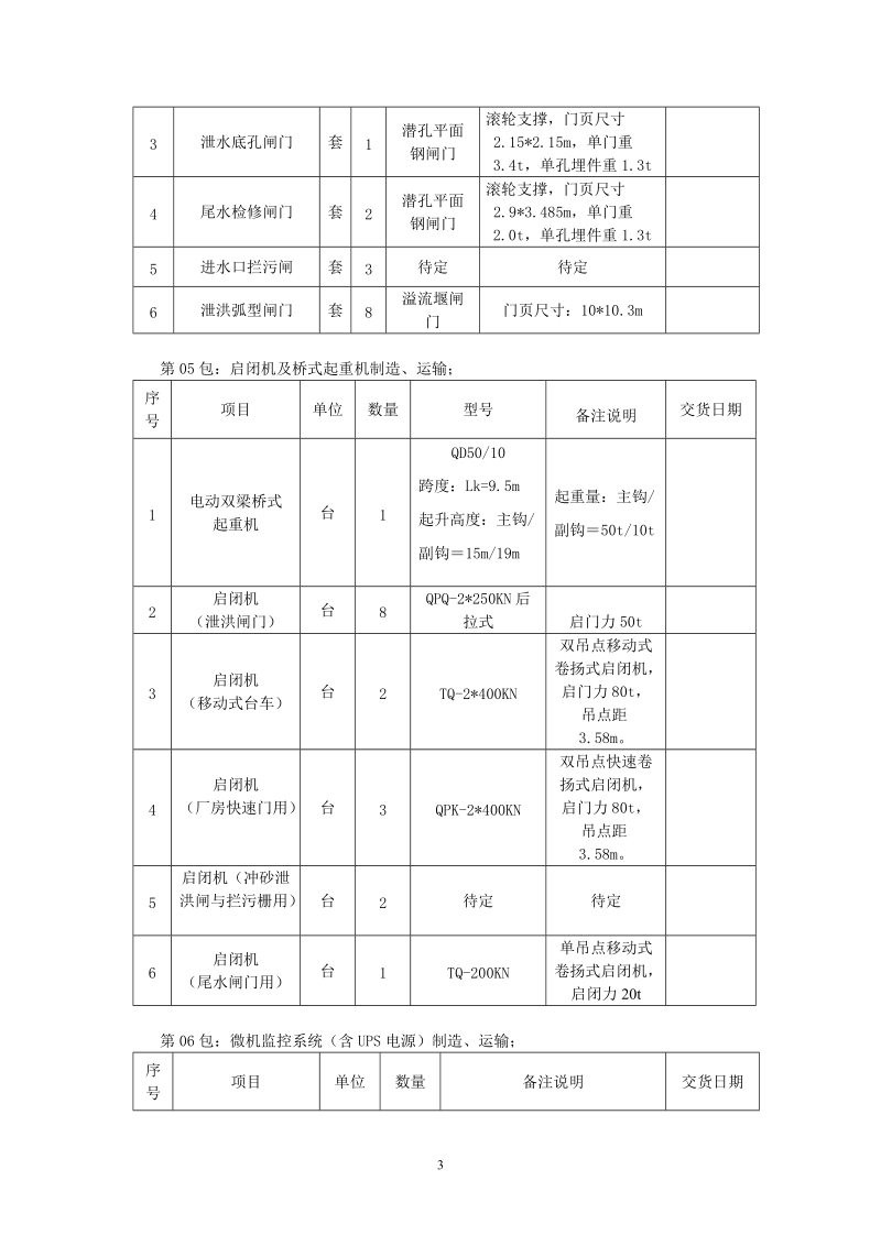 花垣县竹篙滩水电站机电设备、金属结构件采购安装及输变电线路工程资格预审公告.doc_第3页