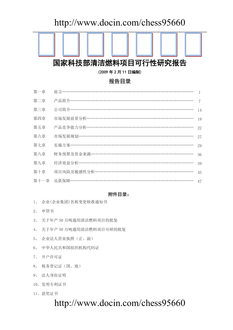 国家科技部清洁燃料项目可行性研究报告.doc_第1页