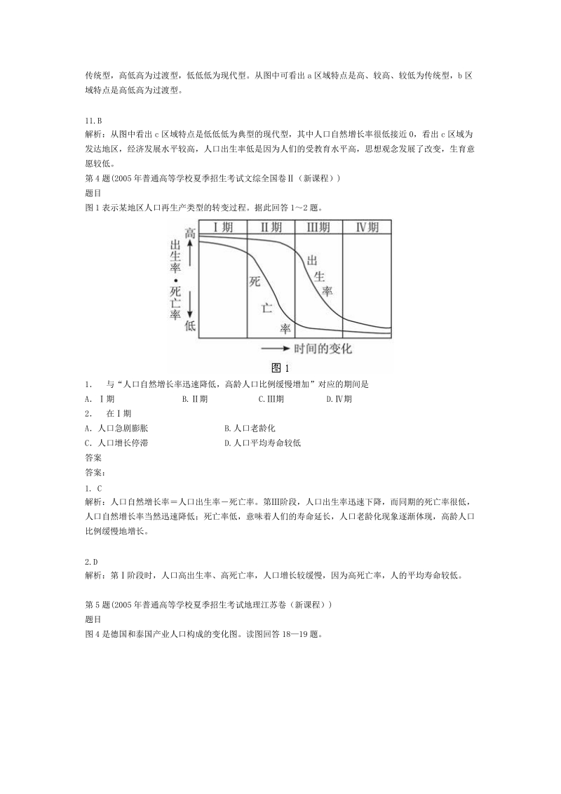 十年高考地理分类解析：人口与环境.doc_第3页