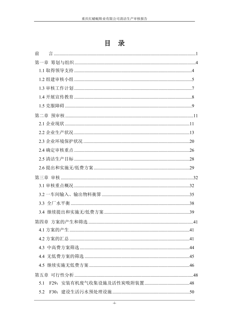 重庆红蜻蜓鞋业清洁生产审核报告.doc_第3页