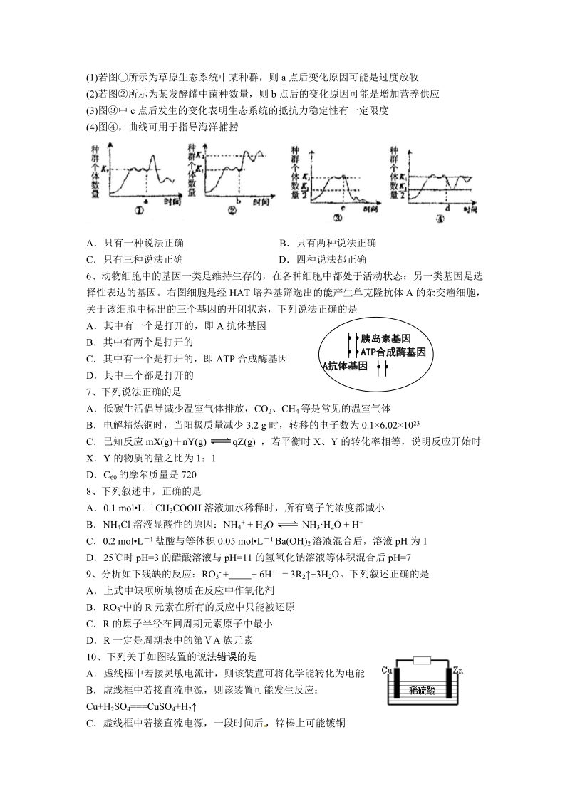 宁夏银川二中2010届高三第二次模拟.doc_第2页