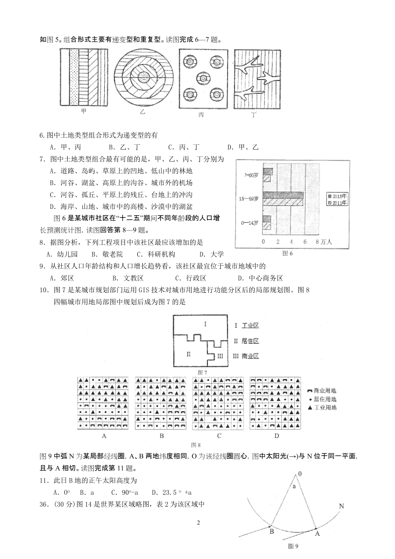 宁波市2011年高考模拟试卷地理.doc_第2页