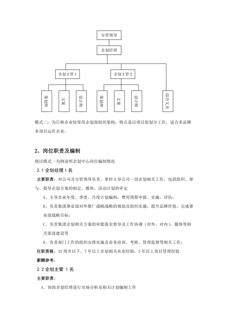 集团企划中心筹建书[方案].doc_第3页