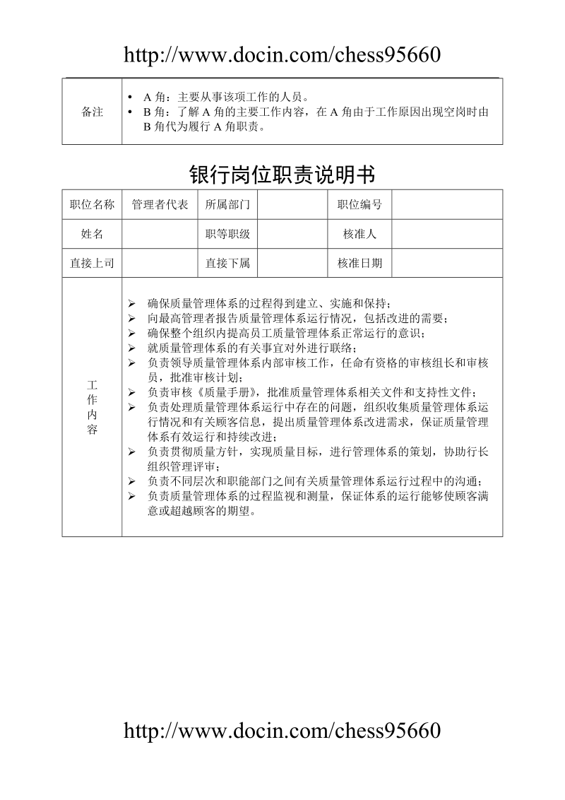 商业银行全员岗位职责说明书1.doc_第2页