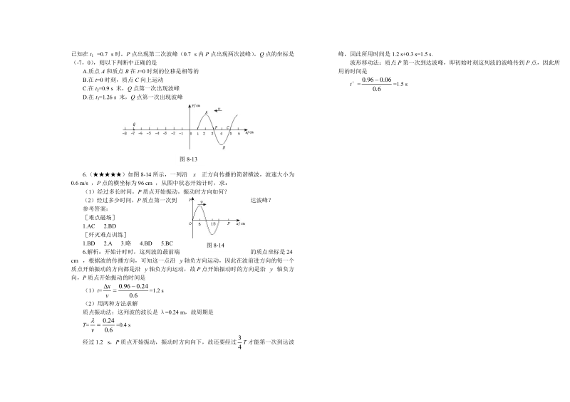 高考理综难点8_波的传播方向与质点振动方向判析.doc_第3页