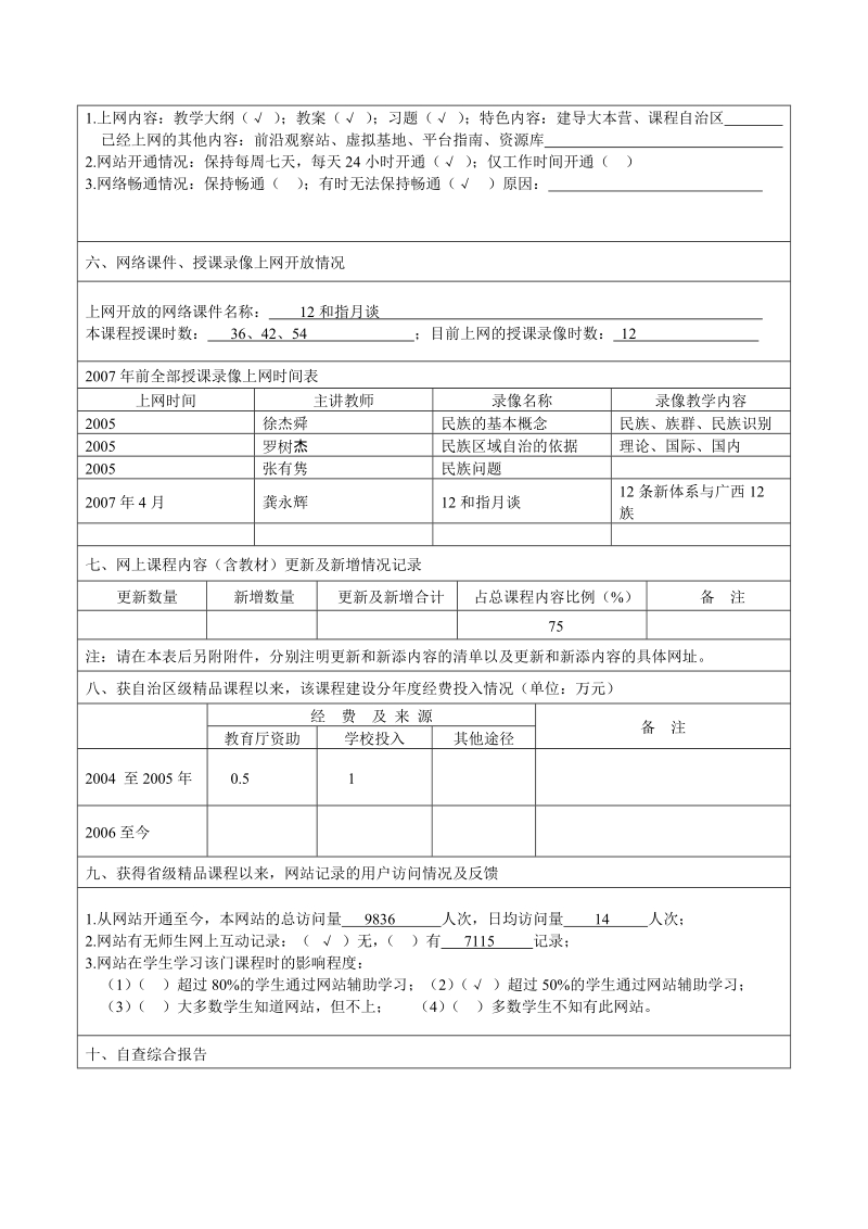 广西高等学校精品课程自查表.doc_第2页