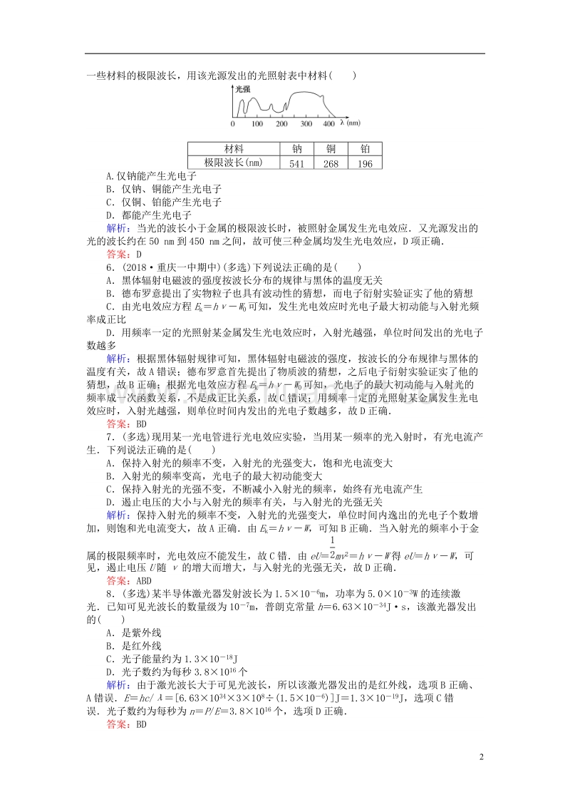 2019届高考物理一轮复习 第十章 电磁感应 课时作业38.doc_第2页