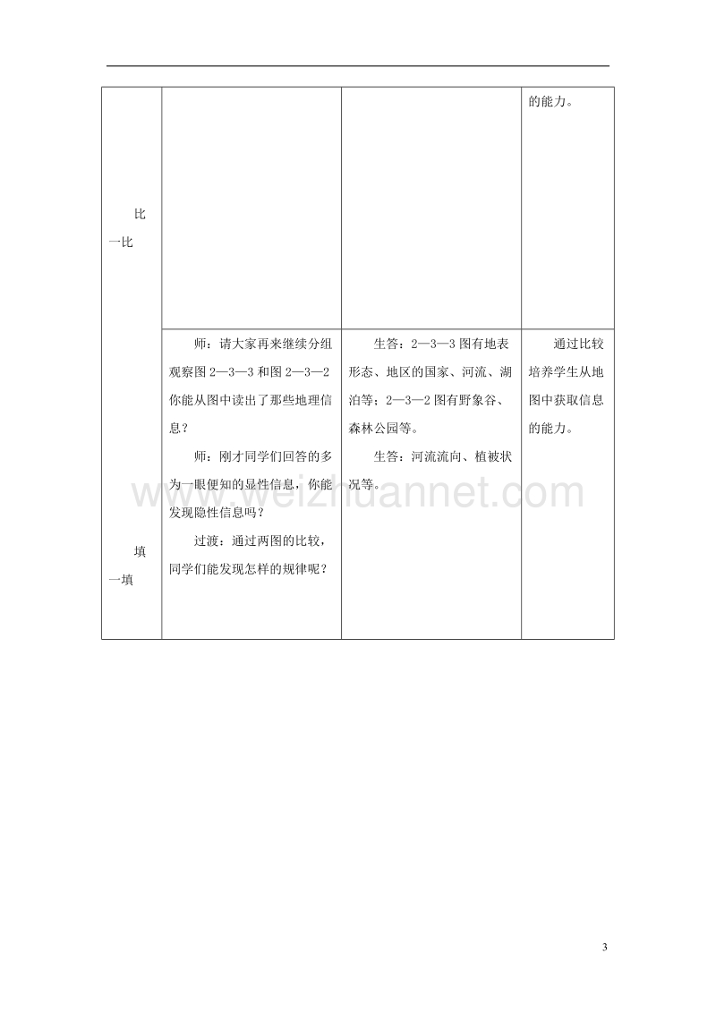 七年级地理上册 2.3地图的应用教案 （新版）商务星球版.doc_第3页