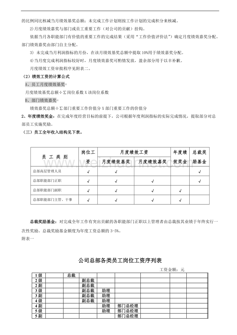 某集团公司岗位薪酬工资设计管理方案.doc_第3页