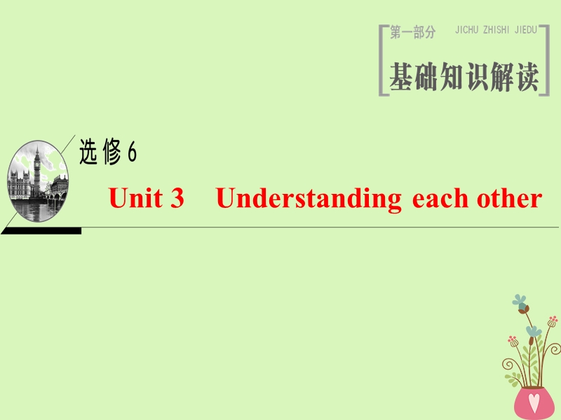 2019版高三英语一轮复习 unit 3 understanding each other课件 牛津译林版选修6.ppt_第1页