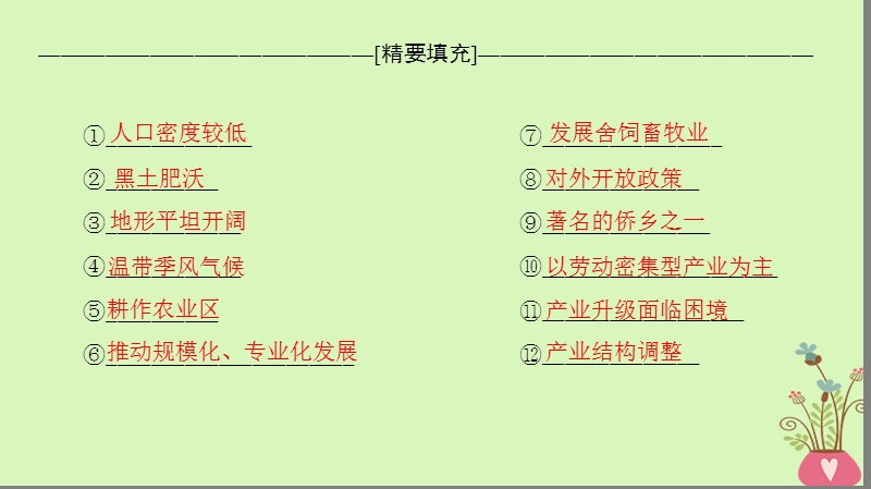 2019版高考地理一轮复习 第15章 区域经济发展 章末网络构建课件 新人教版.ppt_第2页