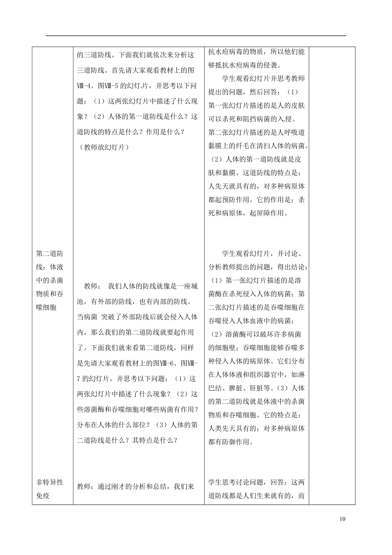 八年级生物下册8.1.2免疫与计划免疫教案3新版新人教版.doc_第3页