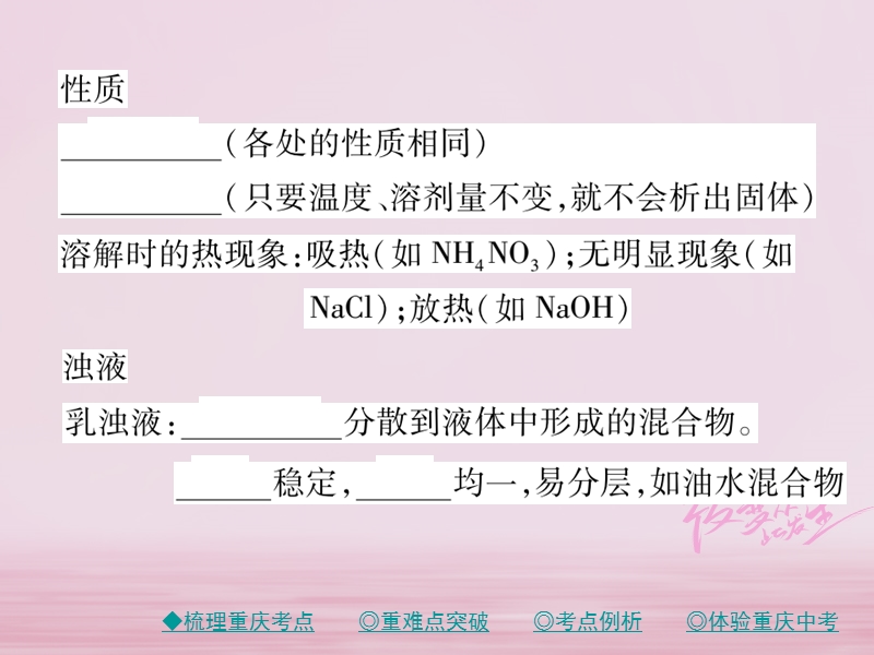 重庆专版2018中考化学总复习第一篇教材知识梳理模块二化学基本概念和原理第14讲溶液课件.ppt_第3页