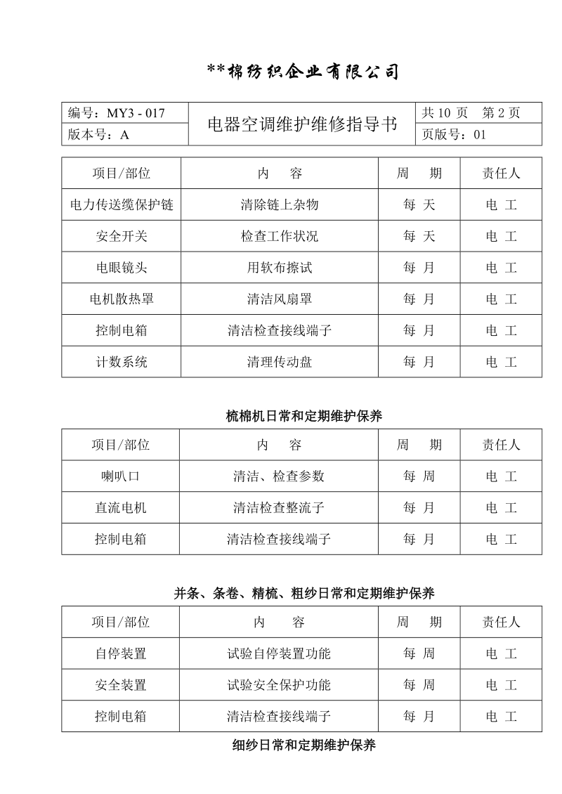 my3-017  电器空调维护维修指导书.doc_第3页