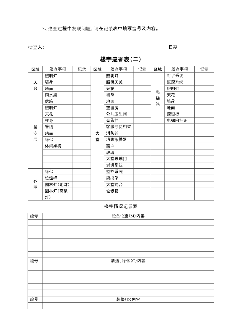 15楼宇巡查表wi-nwgz-al.kf-06-15.doc_第2页