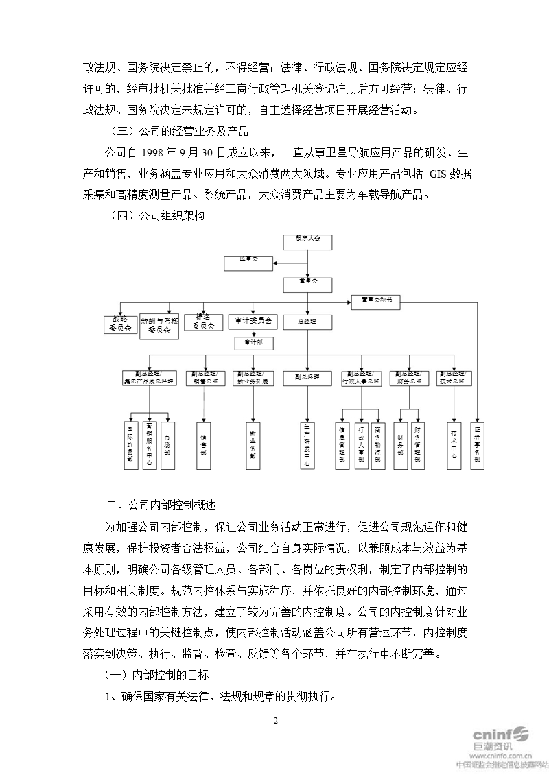 合众思壮：内部控制自我评价报告.ppt_第2页