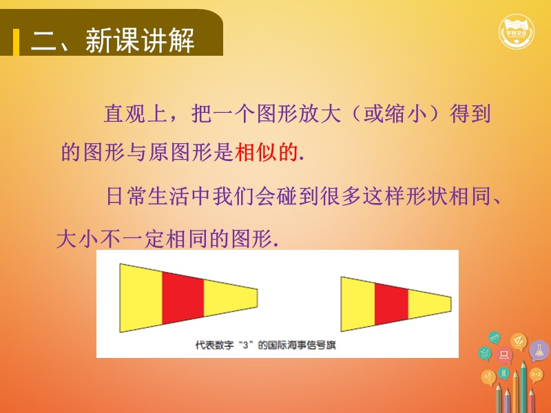 九年级数学上册 第3章 图形的相似 3.3 相似图形教学课件 （新版）湘教版.ppt_第3页