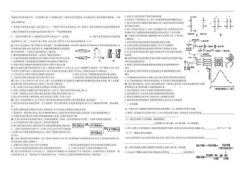 2018遗传与变异专题突破练3.docx_第3页