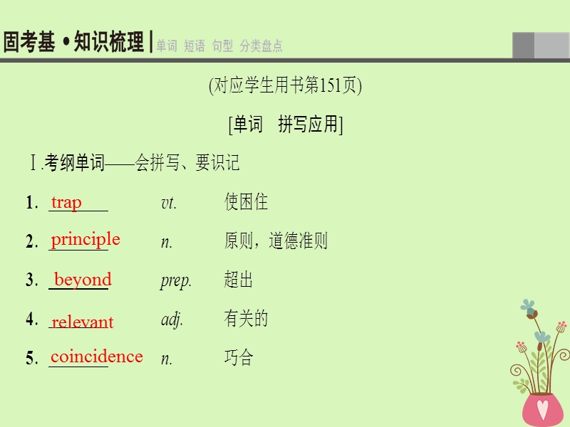 2019版高三英语一轮复习第1部分基础知识解读unit22environmentalprotection课件北师大版选修.ppt_第3页