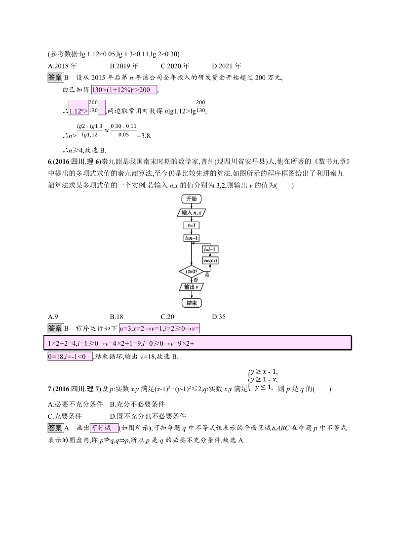 2016年普通高等学校招生全国统一考试四川理科数学.docx_第2页