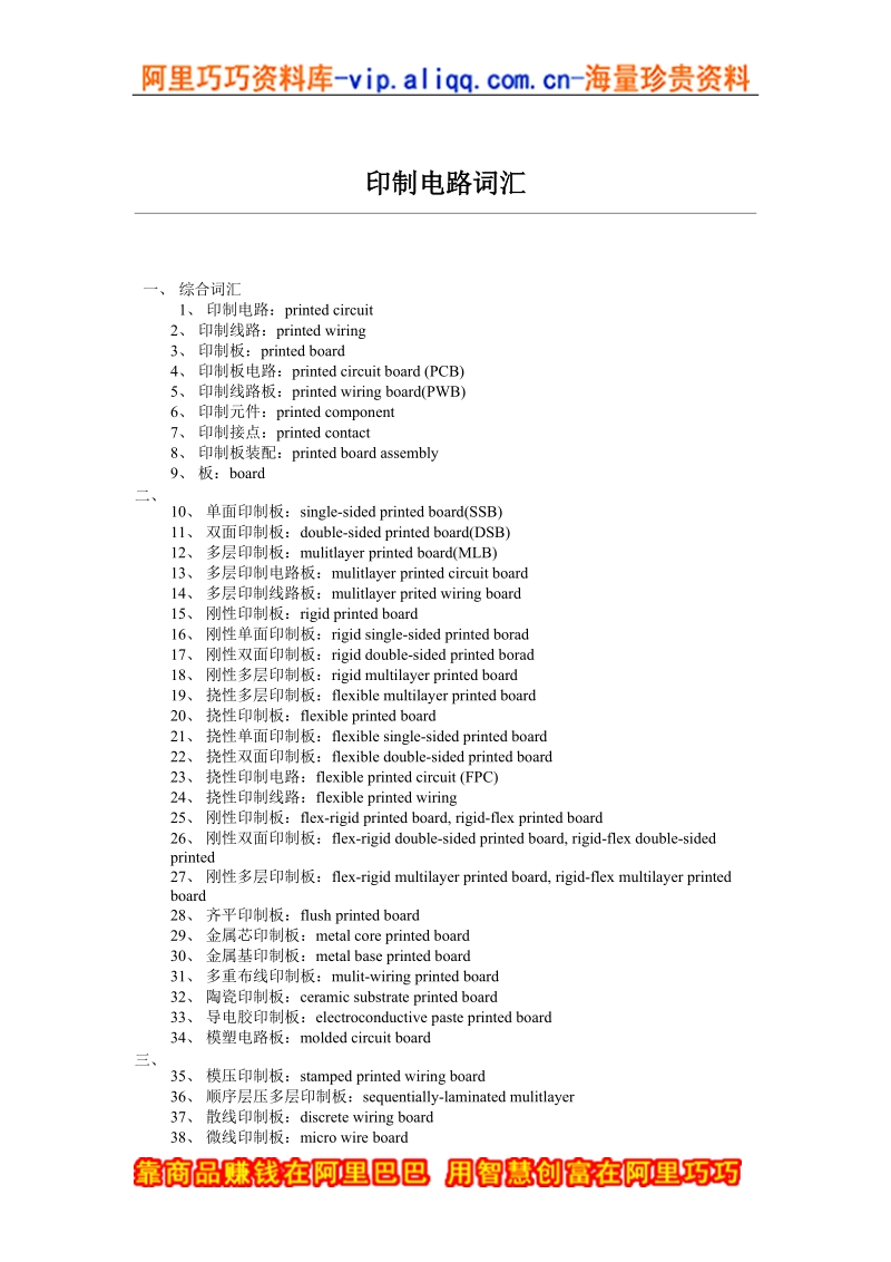 印制电路词汇.doc_第1页