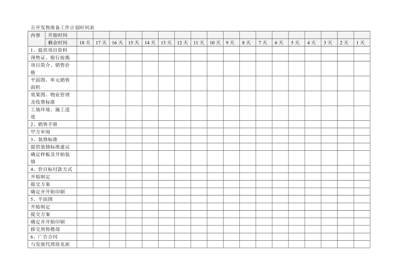 公开发售准备工作计划时间表.doc_第1页