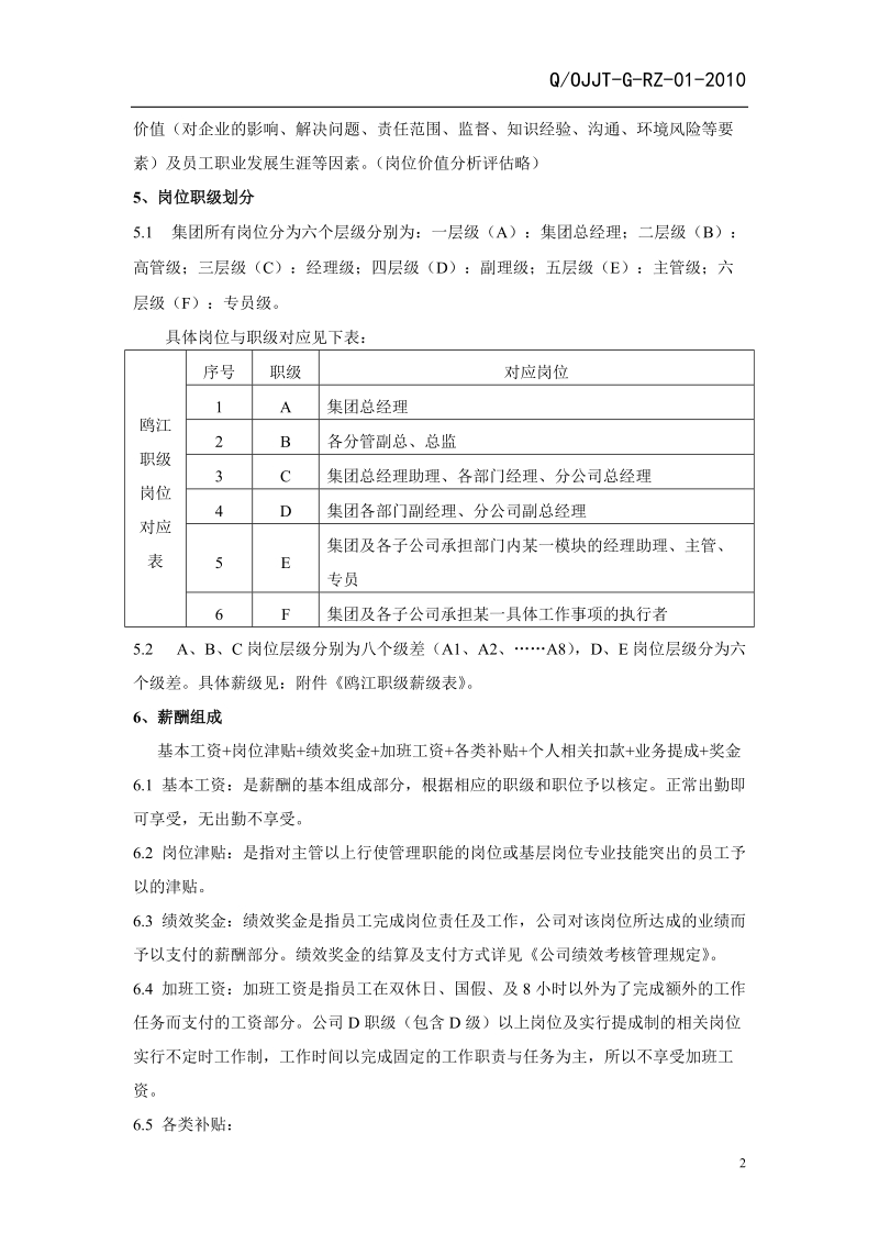 公司薪酬管理制度(范本)2811510797.doc_第3页