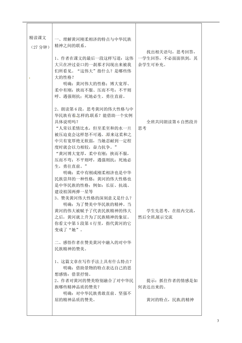 辽宁省恒仁满族自治县八年级语文下册 第五单元 17壶口瀑布（第2课时）教案 新人教版.doc_第2页