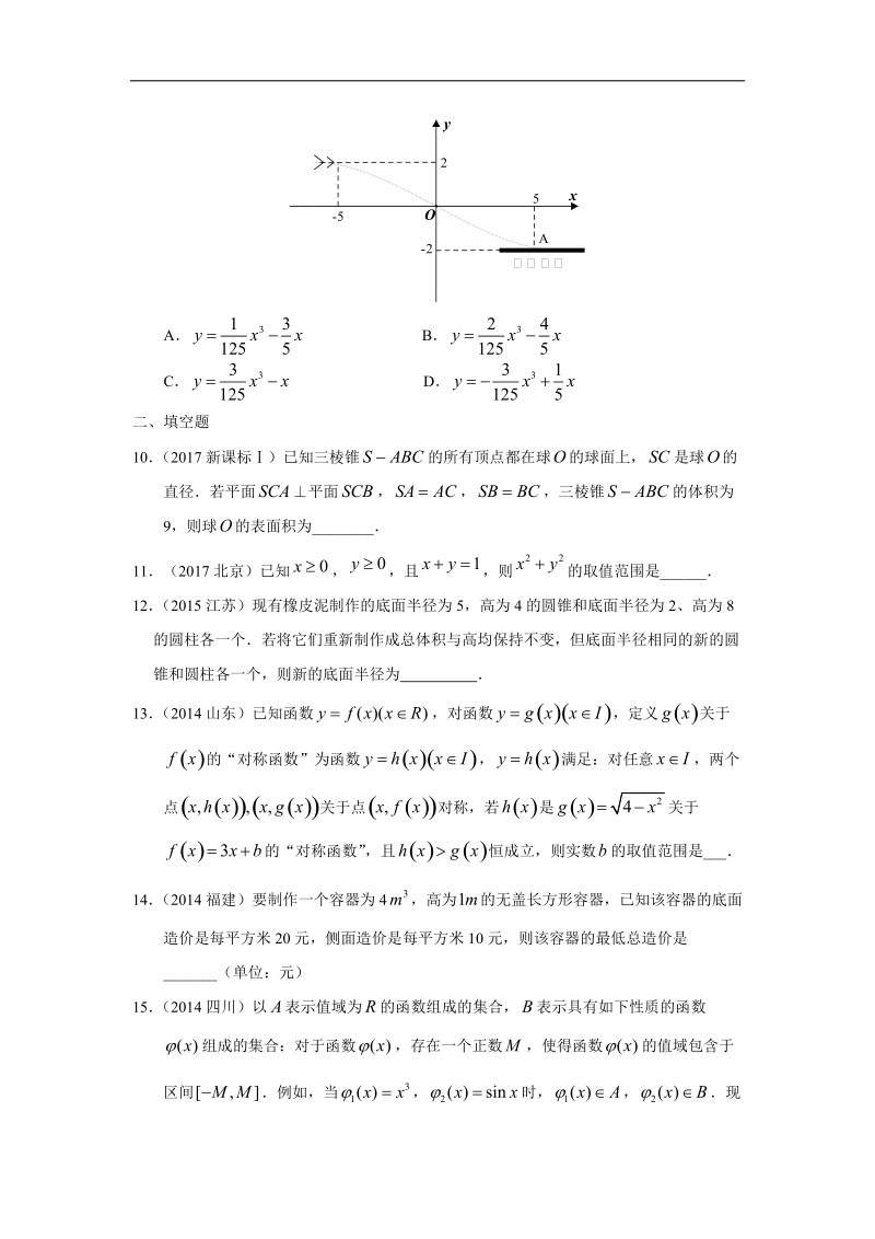 专题二--函数概念与基本初等函数-第六讲函数综合及其应用.doc_第3页