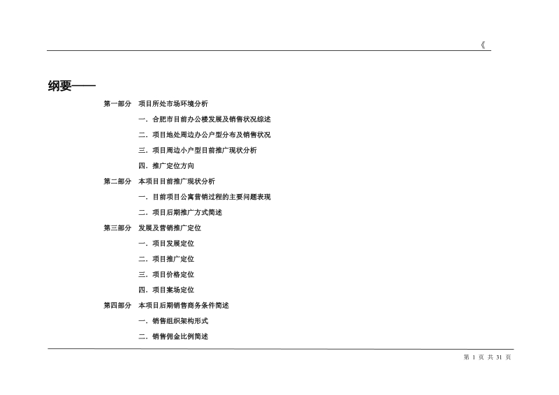 安徽合肥白马公寓项目全案定位推广报告.doc_第1页