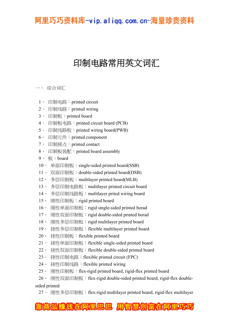 印制电路常用英文词汇.doc_第1页