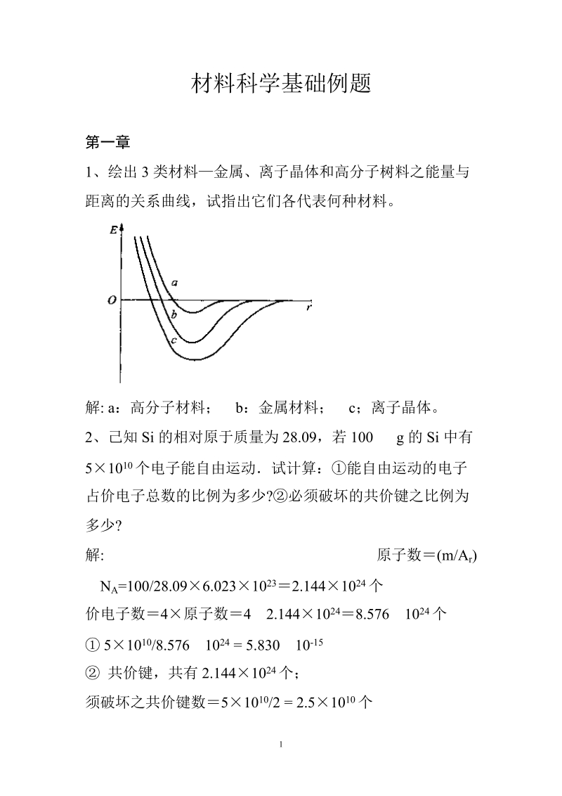 2008年材料科学基础期末考试复习题_2.doc_第1页