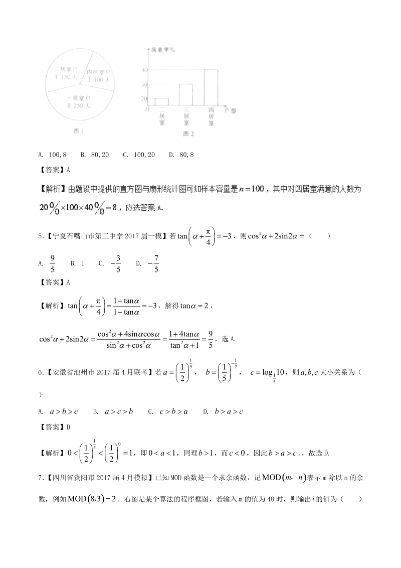 2017年云南省（新课标3）高考数学最后冲刺浓缩精华数学（理）卷（3）（解析版）.doc_第2页