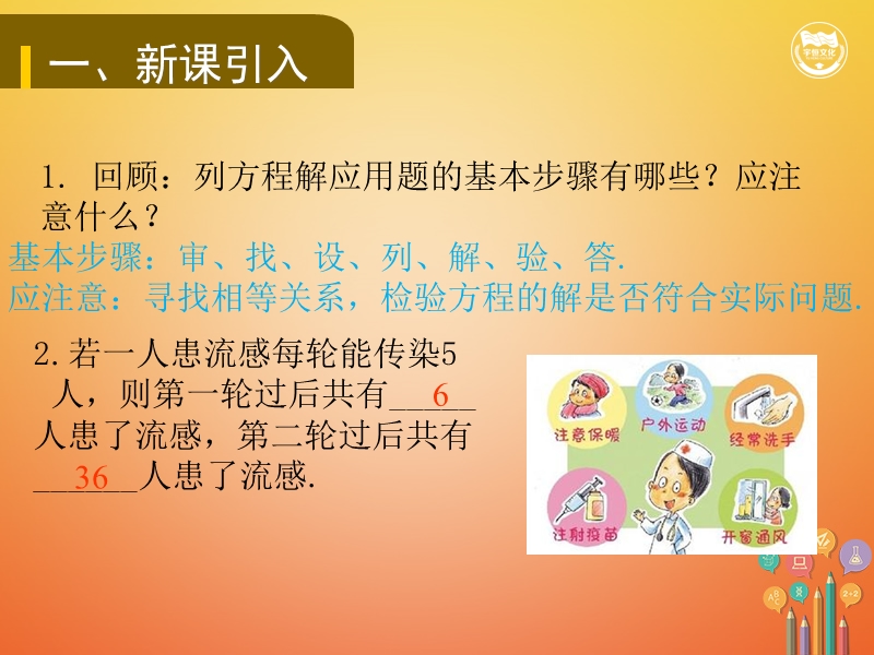 九年级数学上册 第二十一章 一元二次方程 21.3 实际问题与一元二次方程教学课件 （新版）新人教版.ppt_第2页