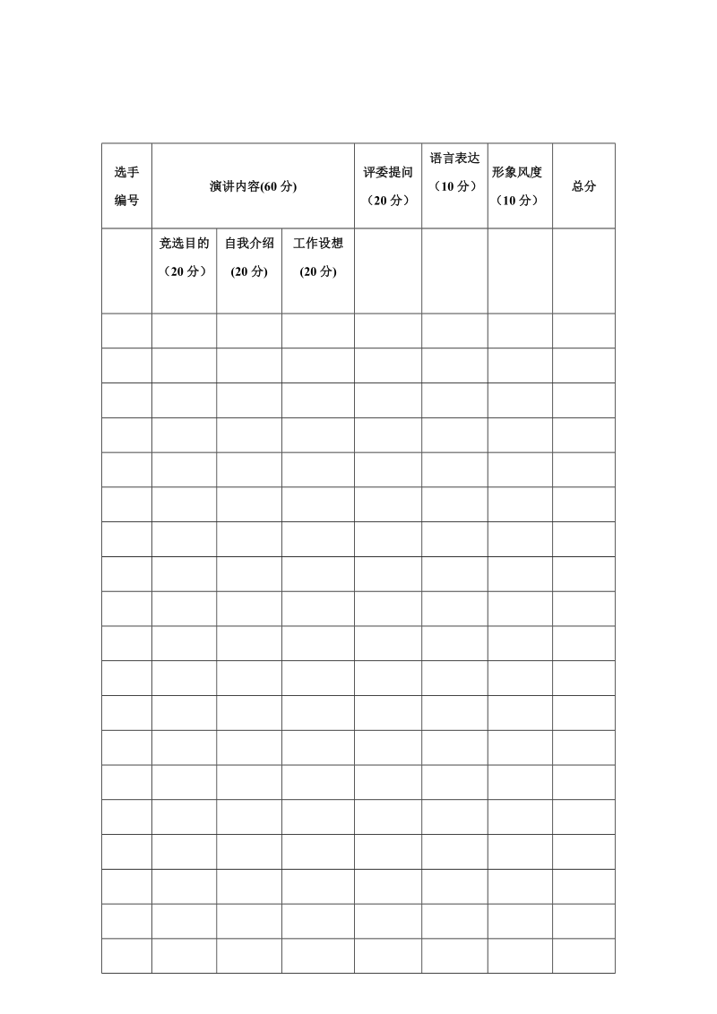 学生会竞选评分表440511869.doc_第2页