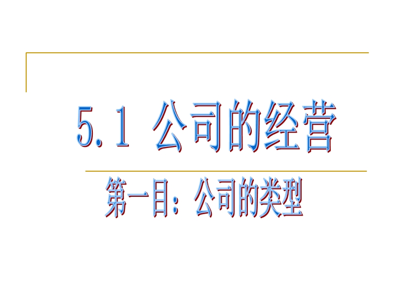 51公司的类型.ppt_第1页