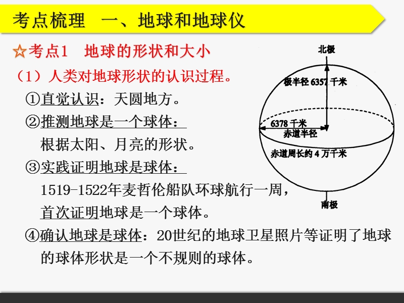 2016人教版广东地理中考复习课件第一章地球和地图.ppt.ppt_第2页