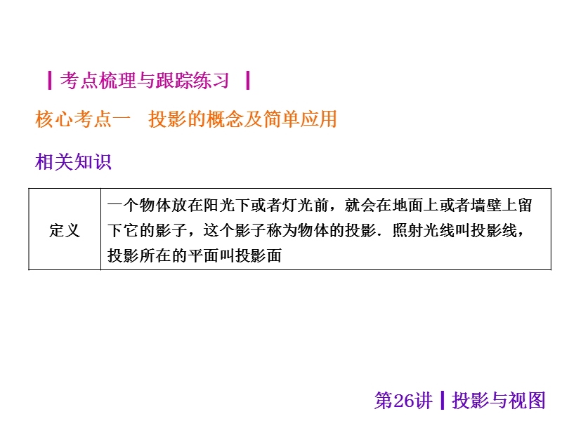 【中考夺分天天练】2014年中考数学(安徽)总复习课件：第26讲-投影与视图(共34张ppt).ppt_第2页